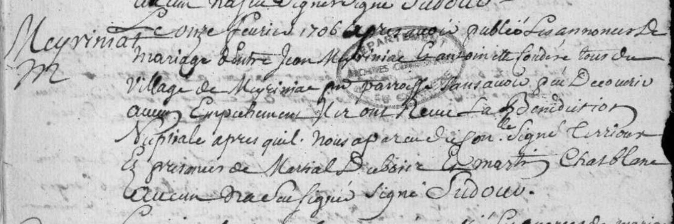 Mariage Meyriniat Jean Couderc Antoinette.JPG